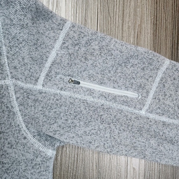 The North Face Gordon Lyons Men's Medium 1/4 Zip Fleece Pullover Gray Outdoors - Picture 6 of 8